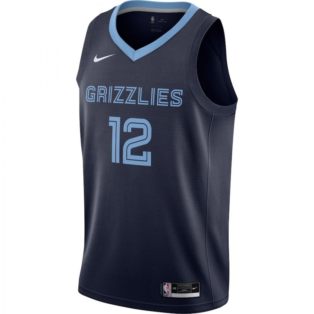 Men's Memphis Grizzlies Ja Morant Navy 2020/21 Swingman Jersey - Icon Edition-Pro Kit Vault | Brand New 26/27 Sports Jerseys